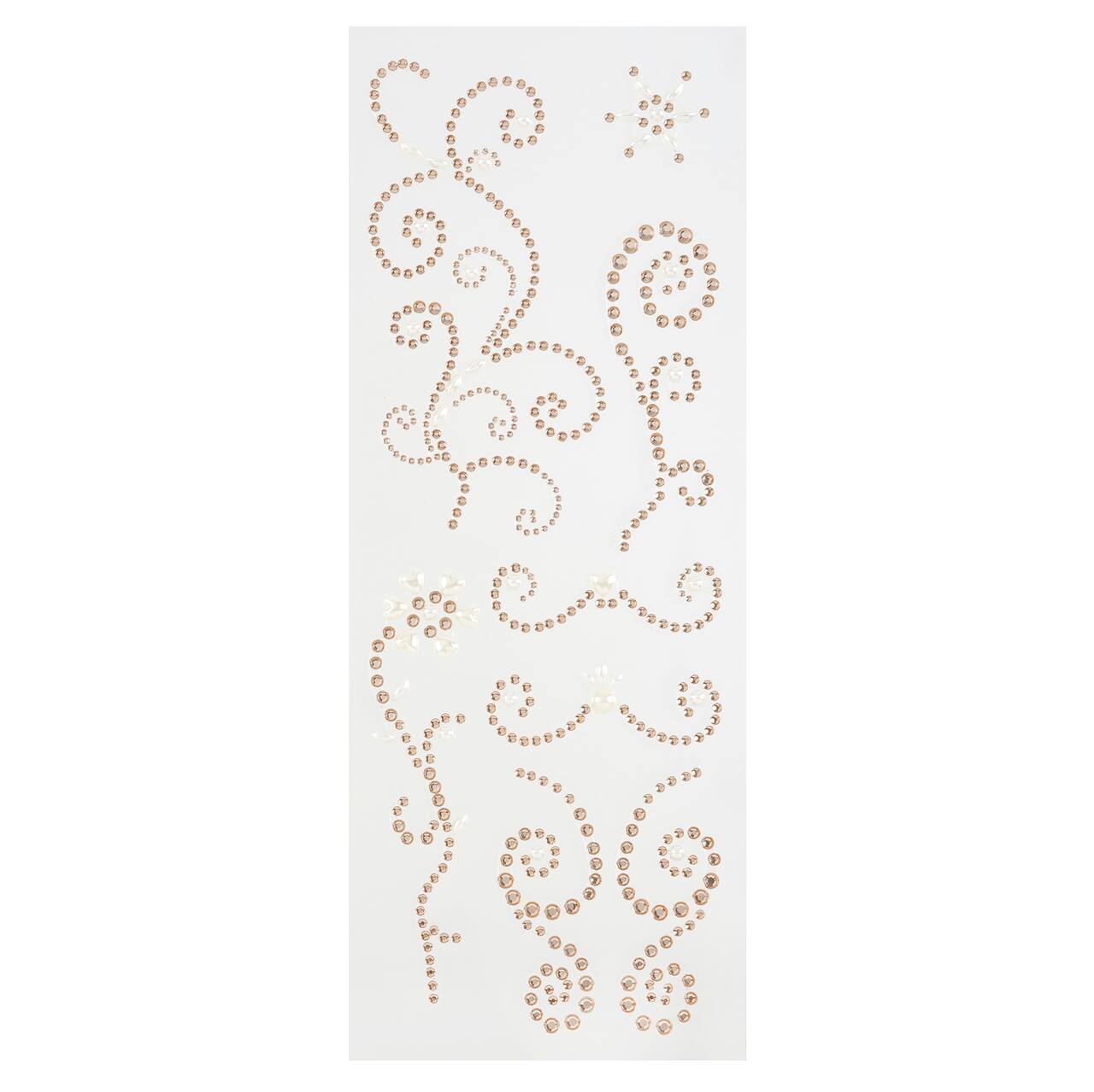 12 Pack: Gold Pearl Border Bling Stickers by Recollections™